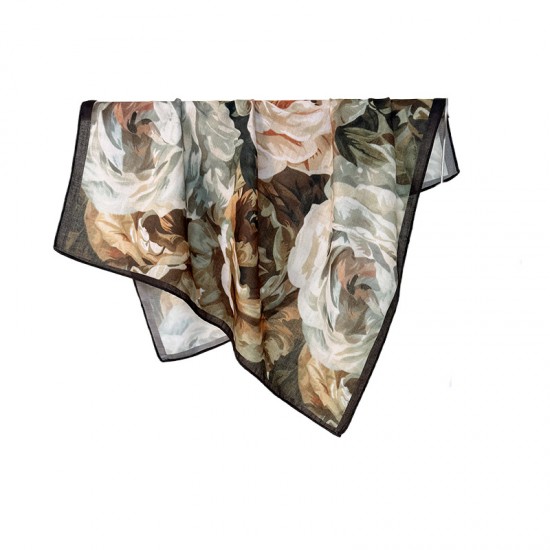 Korean Spring and Autumn New Fashion Personalized Print Square Scarf, Luxury Women's Fashionable and Elegant Thin 68cm Square Scarf Korean Spring and Autumn New Fashion Personalized Print Square Scarf, Luxury Women's Fashionable and Elegant Thin 68cm Square Scarf