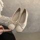 Women's round-toe pumps, new spring and autumn soft leather ballet fairy style slip-on soft flat-soled toe shoes. Women's round-toe pumps, new spring and autumn soft leather ballet fairy style slip-on soft flat-soled toe shoes.