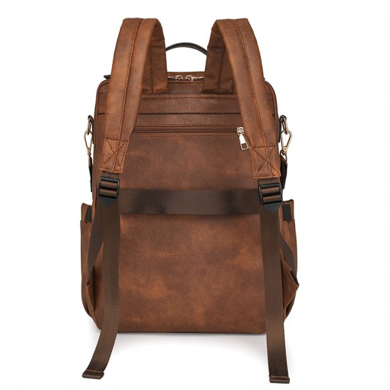 New women's business bag, laptop bag, multifunctional backpack, PU fashion women's bag, travel backpack