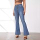 Amazon Cross-Border European and American High-Waisted Slimming Flared Jeans: 2025 Spring New Elegant Style Pants Amazon Cross-Border European and American High-Waisted Slimming Flared Jeans: 2025 Spring New Elegant Style Pants