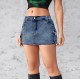 European and American cross-border 2025 new denim skirt for women, summer retro, stretch, slim-fit, workwear, pocket shorts. European and American cross-border 2025 new denim skirt for women, summer retro, stretch, slim-fit, workwear, pocket shorts.