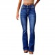 Amazon cross-border European and American retro stretch jeans for women, 2025 spring new washed streetwear flared trousers. Amazon cross-border European and American retro stretch jeans for women, 2025 spring new washed streetwear flared trousers.