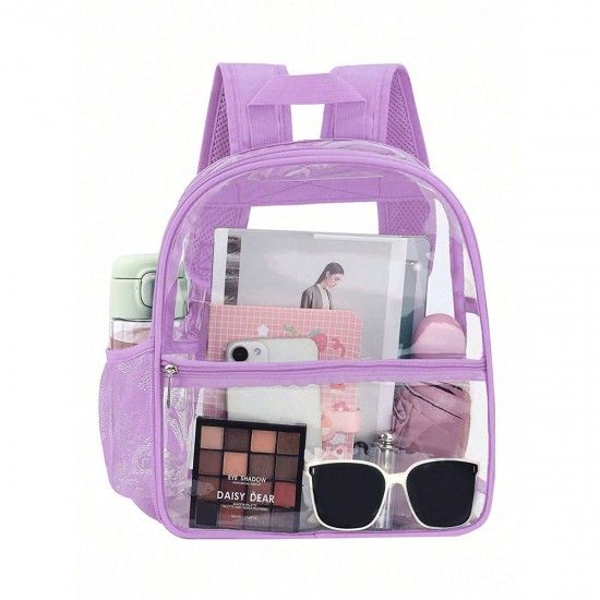 Transparent PVC backpack, outdoor portable backpack, large capacity, simple student backpack, factory direct Transparent PVC backpack, outdoor portable backpack, large capacity, simple student backpack, factory direct