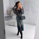 Vintage fashion Amazon cross-border high-waisted slit denim skirt, washed, slim-fitting, hip-lifting midi skirt for women Vintage fashion Amazon cross-border high-waisted slit denim skirt, washed, slim-fitting, hip-lifting midi skirt for women