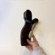 Women's nude pointed-toe bow-tie pumps, spring slip-on sandals. Women's nude pointed-toe bow-tie pumps, spring slip-on sandals.