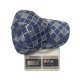 New Washed Denim Checkerboard Sequin Baseball Hat for Women: Casual and Versatile, Face-Showing, Small Sun Protection Baseball Hat