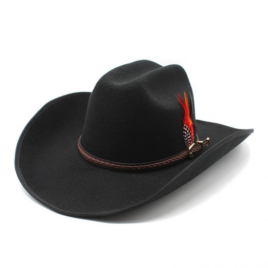 Tibetan woolen hat, thickened felt hat, Tibetan wide-brimmed black leather belt hat, spring and autumn western cowboy hat for men and women Tibetan woolen hat, thickened felt hat, Tibetan wide-brimmed black leather belt hat, spring and autumn western cowboy hat for men and women