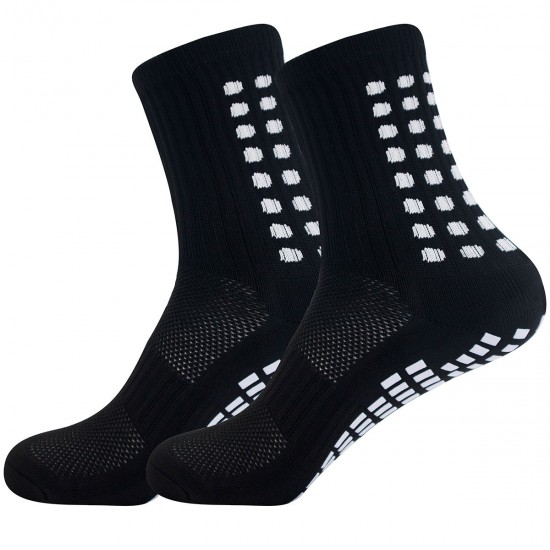Men's football socks, square-shaped rubberized mid-calf socks, adult sports socks, sweat-wicking, non-slip and shock-absorbing rubberized rubberized socks Men's football socks, square-shaped rubberized mid-calf socks, adult sports socks, sweat-wicking, non-slip and shock-absorbing rubberized rubberized socks