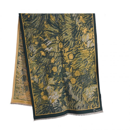 European and American retro oil painting style, an elegant, stylish, niche, warm neck scarf. European and American retro oil painting style, an elegant, stylish, niche, warm neck scarf.