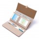 PRETTYZYS New Long Wallet for Women, Japanese and Korean Style Frosted Buckle and Folding Long Clutch and Card Holder