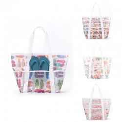 Cross-border double-layer cosmetic bag, heightened and large-capacity, portable travel makeup storage bag