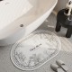 Linen woven bathroom mats, absorbent bathroom doormats, quick-drying, soft bathroom mats with wet/dry separation. Linen woven bathroom mats, absorbent bathroom doormats, quick-drying, soft bathroom mats with wet/dry separation.