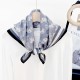 Japanese and Korean simple, repetitive, creative horse print square scarves for spring and summer, stylish, thin, elegant square scarves for daily commuting Japanese and Korean simple, repetitive, creative horse print square scarves for spring and summer, stylish, thin, elegant square scarves for daily commuting