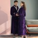 Cross-border hot-selling long, thickened baby fleece couple's robe, winter plus-size flannel bathrobe for men, autumn