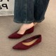 French-style niche brown shoes for women, 2025 spring and autumn wedge heels, elegant pointed toe commuter shoes for evening wear French-style niche brown shoes for women, 2025 spring and autumn wedge heels, elegant pointed toe commuter shoes for evening wear