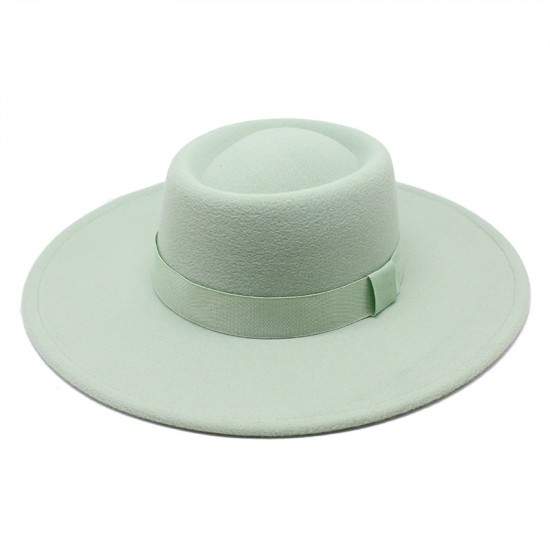 2021 new simple solid-color woolen 9.5cm brim, warm outdoor oval-shaped topper for men and women for autumn and winter 2021 new simple solid-color woolen 9.5cm brim, warm outdoor oval-shaped topper for men and women for autumn and winter