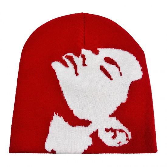 Cross-border Popular Fall/Winter Multicolor Instagram Portrait Pattern Y2K Knitted Hat, Popular European and American Hip-Hop Casual Outdoor Style Cross-border Popular Fall/Winter Multicolor Instagram Portrait Pattern Y2K Knitted Hat, Popular European and American Hip-Hop Casual Outdoor Style
