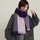 New autumn and winter double-sided colorblock faux cashmere scarf, short neckerchief for women, versatile and luxurious warm shawl wholesale New autumn and winter double-sided colorblock faux cashmere scarf, short neckerchief for women, versatile and luxurious warm shawl wholesale