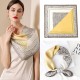 Simulated silk scarf, spring 2025 new cashew diagonal print, 70cm square scarf, fashionable floral scarf wholesale Simulated silk scarf, spring 2025 new cashew diagonal print, 70cm square scarf, fashionable floral scarf wholesale