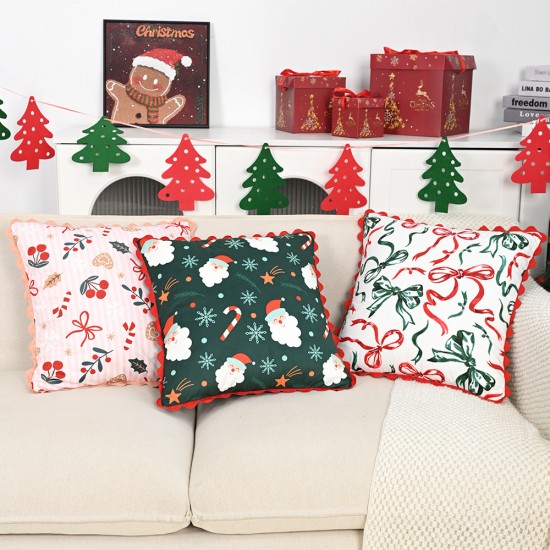 Cross-border Nordic Instagram 3D bow towel embroidered pillowcases, girly sofa, bedroom and living room decorative pillowcases Cross-border Nordic Instagram 3D bow towel embroidered pillowcases, girly sofa, bedroom and living room decorative pillowcases