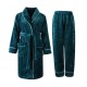 New Chinese-style gradient waffle couple's bathrobes for women. Men's soft, absorbent, breathable nightgown for spring, summer, and autumn. New Chinese-style gradient waffle couple's bathrobes for women. Men's soft, absorbent, breathable nightgown for spring, summer, and autumn.