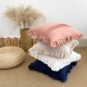 Cross-border Nordic ins rose jacquard Dutch velvet ruffled skirt pillow, American retro sofa decorative pillowcase Cross-border Nordic ins rose jacquard Dutch velvet ruffled skirt pillow, American retro sofa decorative pillowcase