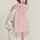 Maillard color single-color polka dot scarf for women, a new autumn and winter warm scarf Thickened student scarf, Korean-style versatile shawl. Maillard color single-color polka dot scarf for women, a new autumn and winter warm scarf Thickened student scarf, Korean-style versatile shawl.