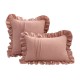 Cross-border Nordic ins rose jacquard Dutch velvet ruffled skirt pillow, American retro sofa decorative pillowcase Cross-border Nordic ins rose jacquard Dutch velvet ruffled skirt pillow, American retro sofa decorative pillowcase