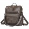 Cross-border women's casual retro large-capacity backpack, European and American retro PU backpack.