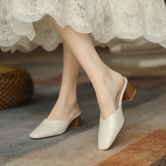 Petite height-enhancing wedge-heeled slippers for women, summer wearable with skirts (2025 new style).