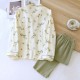 Women's Christmas tree pajamas, pure cotton, spring and summer long-sleeved pants, thin, cotton loungewear, soft, loose two-piece set. Women's Christmas tree pajamas, pure cotton, spring and summer long-sleeved pants, thin, cotton loungewear, soft, loose two-piece set.