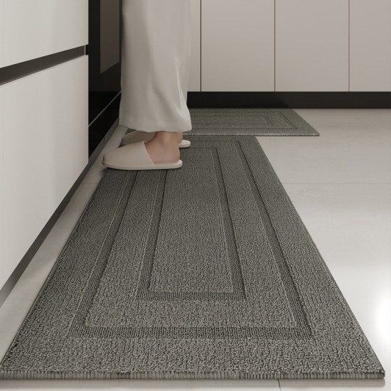 Kitchen floor mats, premium waterproof, stain-resistant, and oil-resistant woven floor mats, absorbent and non-slip mats, wipeable and disposable rugs Kitchen floor mats, premium waterproof, stain-resistant, and oil-resistant woven floor mats, absorbent and non-slip mats, wipeable and disposable rugs