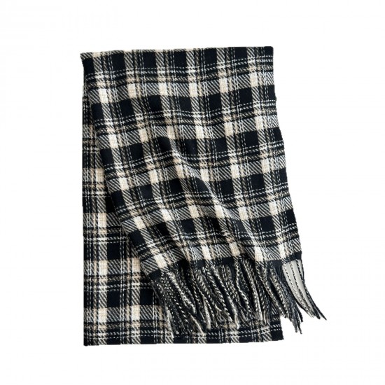 2025 new Korean-style, gentle, versatile winter scarf for women, plaid tassel thickened neckerchief for girlfriends. 2025 new Korean-style, gentle, versatile winter scarf for women, plaid tassel thickened neckerchief for girlfriends.