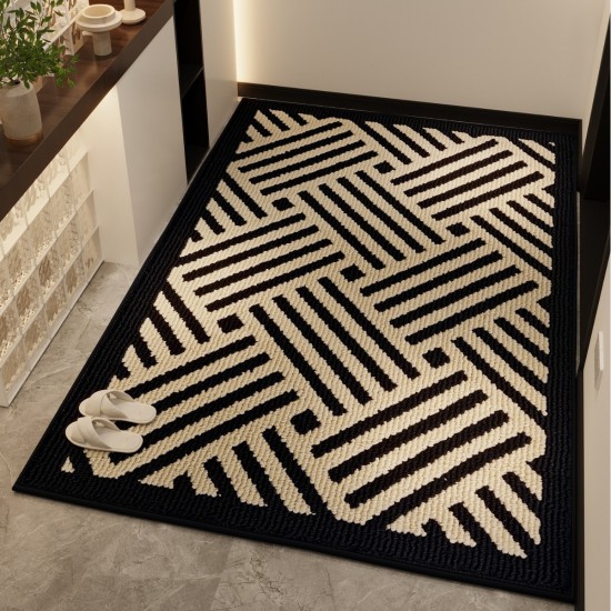 New Chinese-style high-end entrance doormat, living room porch bedside rug, stain-resistant home doormat. New Chinese-style high-end entrance doormat, living room porch bedside rug, stain-resistant home doormat.