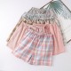 Washed cotton couple's pajama pants, pure cotton men's and women's trousers, spring and autumn, summer, casual, loose plaid, outdoor wear. Washed cotton couple's pajama pants, pure cotton men's and women's trousers, spring and autumn, summer, casual, loose plaid, outdoor wear.