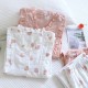 Women's padded pajamas, pure cotton double-layered gauze, V-neck, thin, long-sleeved, bra-free, spring and summer loungewear set Women's padded pajamas, pure cotton double-layered gauze, V-neck, thin, long-sleeved, bra-free, spring and summer loungewear set