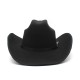 New top hat, European and American punk-style wide-brimmed hat, riding hat for men and women, western cowboy bag 9.5cm brim hat with a rolled brim