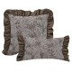 Cross-border Nordic ins black luxury British-style lambskin pillowcases for living room, sofa, and bedroom cushions.