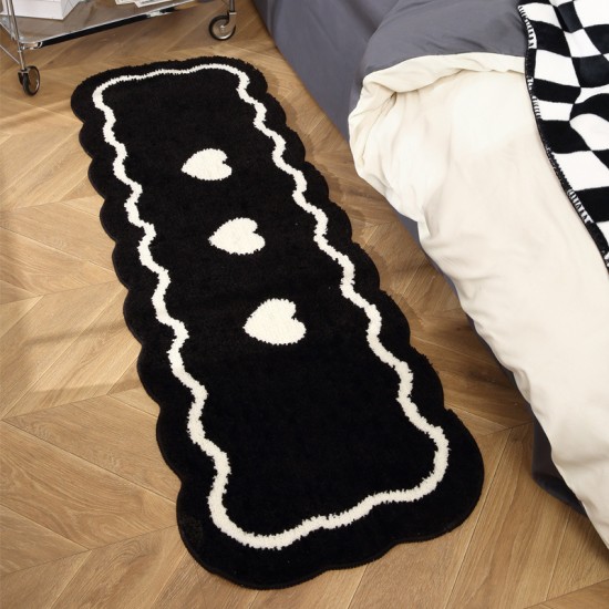 Ins-style high-end bathroom floor mats Household bathroom absorbent quick-drying mats, bedroom bedside flocked carpets Ins-style high-end bathroom floor mats Household bathroom absorbent quick-drying mats, bedroom bedside flocked carpets