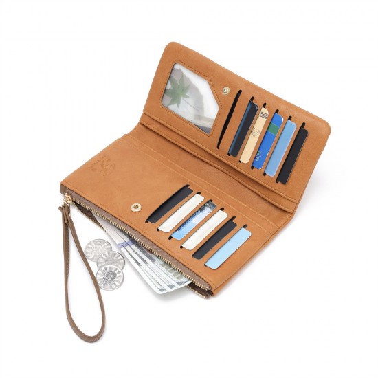 Lianbu New Women's Long Wallet, Bi-Fold Multi-Function Large-Capacity Zipper Clutch, PU Wallet, Wholesale Lianbu New Women's Long Wallet, Bi-Fold Multi-Function Large-Capacity Zipper Clutch, PU Wallet, Wholesale