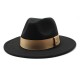 20 21 Autumn and Winter Wide-Brimmed Hats, Fashionable Wool Flat-Brimmed Men's and Women's Wool Panama Jazz Fedora 20 21 Autumn and Winter Wide-Brimmed Hats, Fashionable Wool Flat-Brimmed Men's and Women's Wool Panama Jazz Fedora