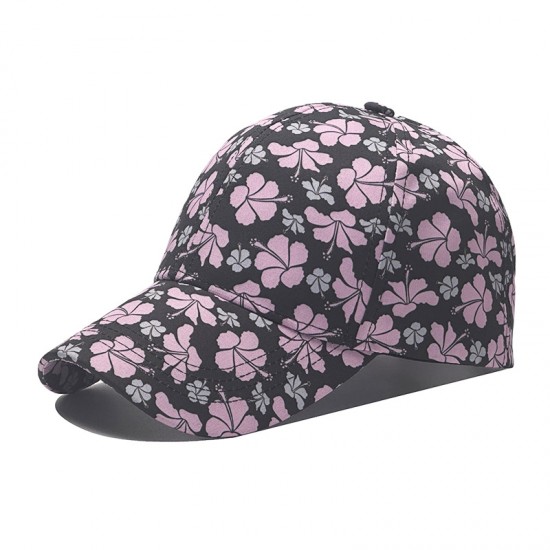 Cross-border pure cotton personalized small floral print baseball hats, versatile outdoor tie-dye hats Cross-border pure cotton personalized small floral print baseball hats, versatile outdoor tie-dye hats