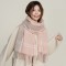 2025 New Women's High-end Faux Cashmere Versatile Neck Scarf, Autumn and Winter Warmth, Cross-border Elegant Plaid Shawl
