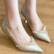 Elegant, French-style, black satin, single-strap, closed-toed, stiletto-heeled, pointed-toe sandals for women. Shoes Elegant, French-style, black satin, single-strap, closed-toed, stiletto-heeled, pointed-toe sandals for women. Shoes