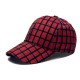 Foreign trade cross-border hat wholesale fashionable plaid baseball caps for women, outdoor sun protection, sun visor, hardtop baseball caps for men, casual wear.