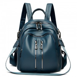 Luxury women's backpack, 2025 new stylish soft leather women's travel backpack, large-capacity student schoolbag.