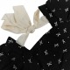 New cross-border short-sleeved bow-knot maxi dress, slim waist, printed European and American short-sleeved bow dress.