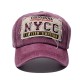 New Cross-border Washed and Distressed NYCC Baseball Cap, Outdoor Sports Baseball Cap, Four-season Sun Visor Cap