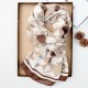 Artistic, fashionable, creative cotton and linen long scarves, spring and autumn women's stylish, retro floral print outerwear shawls.