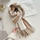 Korean classic plaid faux cashmere scarves for women, fashionable and versatile thin warm neckbands for outerwear. Korean classic plaid faux cashmere scarves for women, fashionable and versatile thin warm neckbands for outerwear.